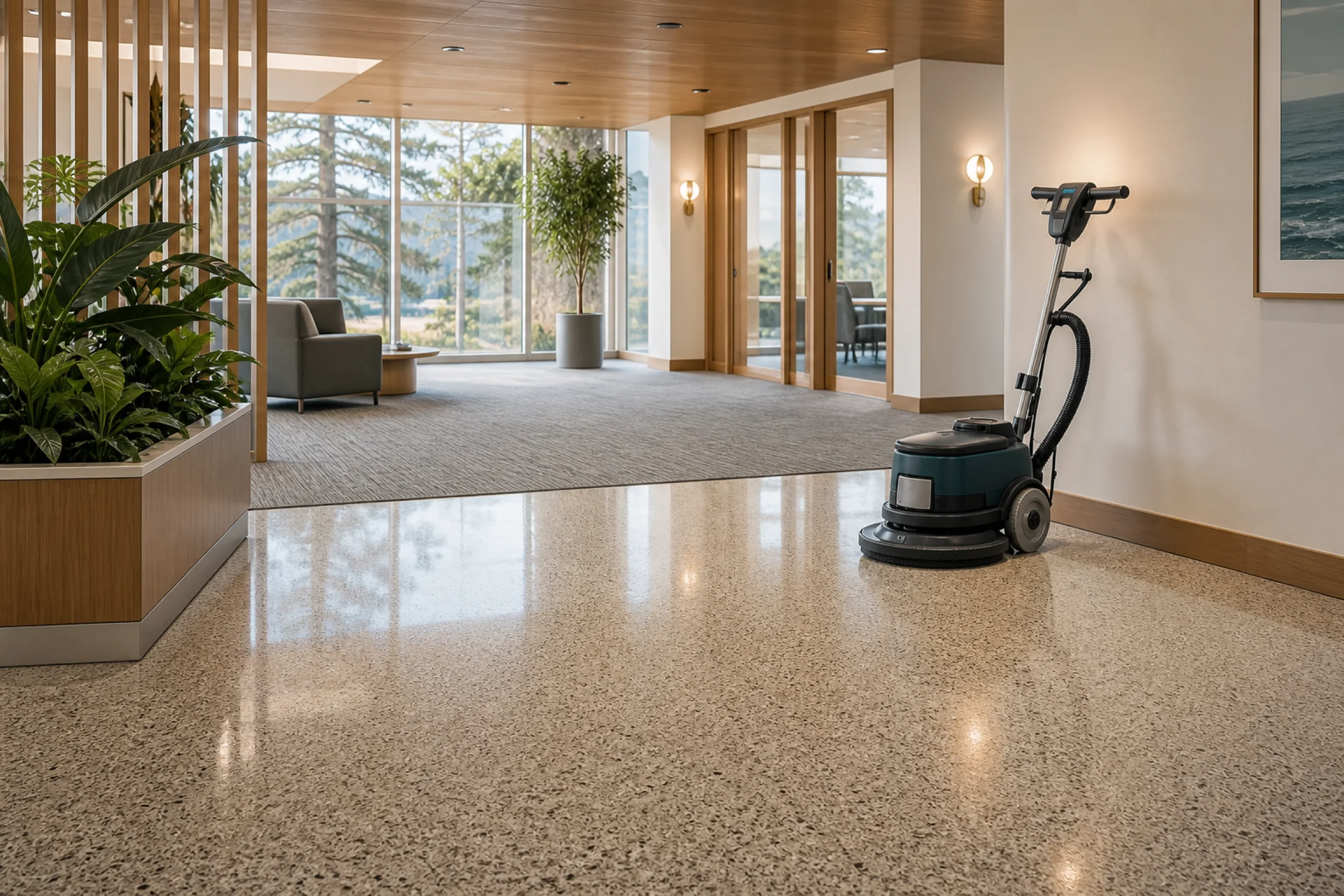 Floor Care commercial interior in Santa Cruz