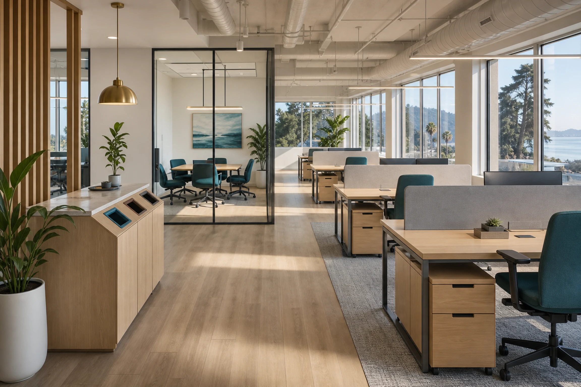 Office Cleaning commercial interior in Santa Cruz